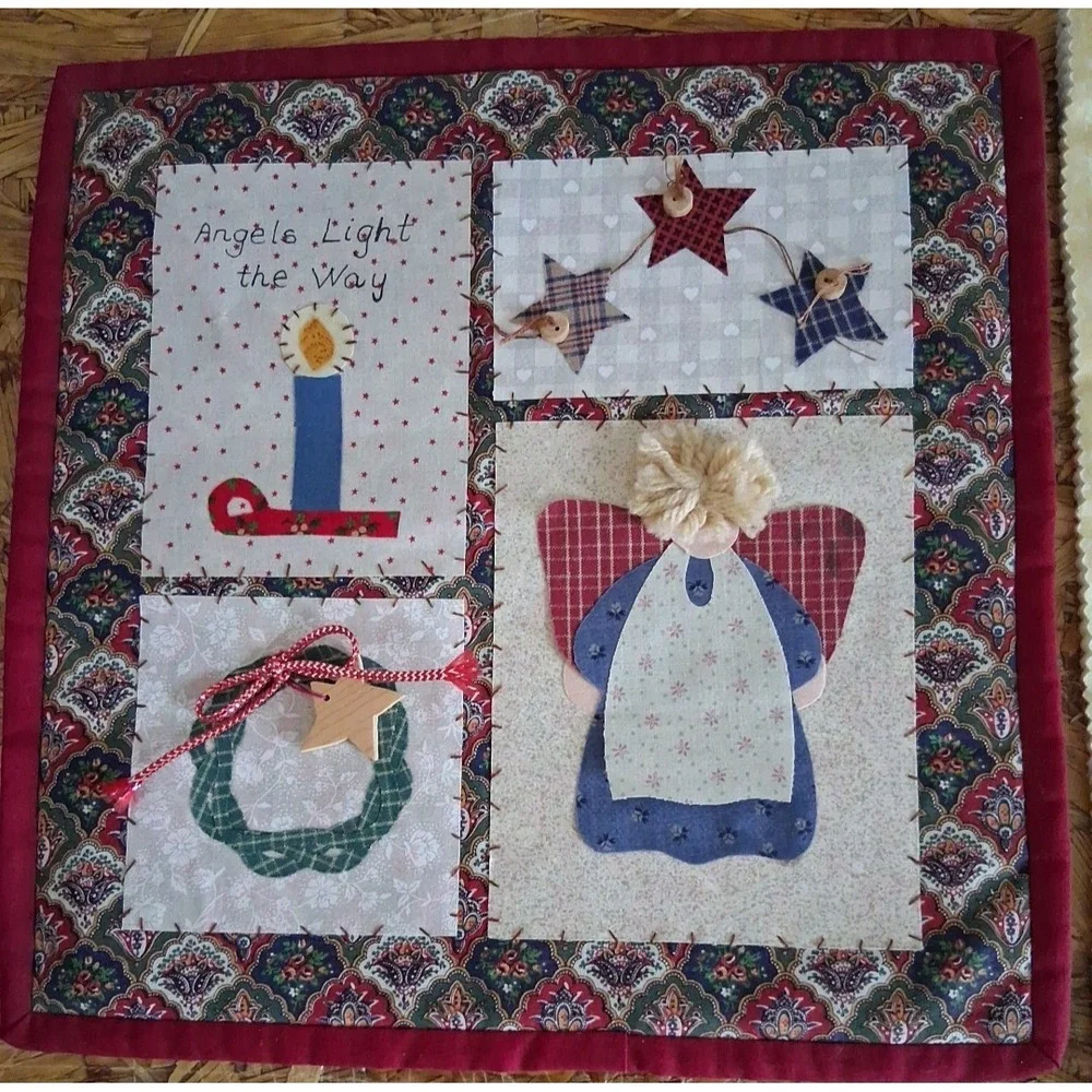 2 Handmade Cute Heavenly Angel Wall Hangers or Small Table decorations‎